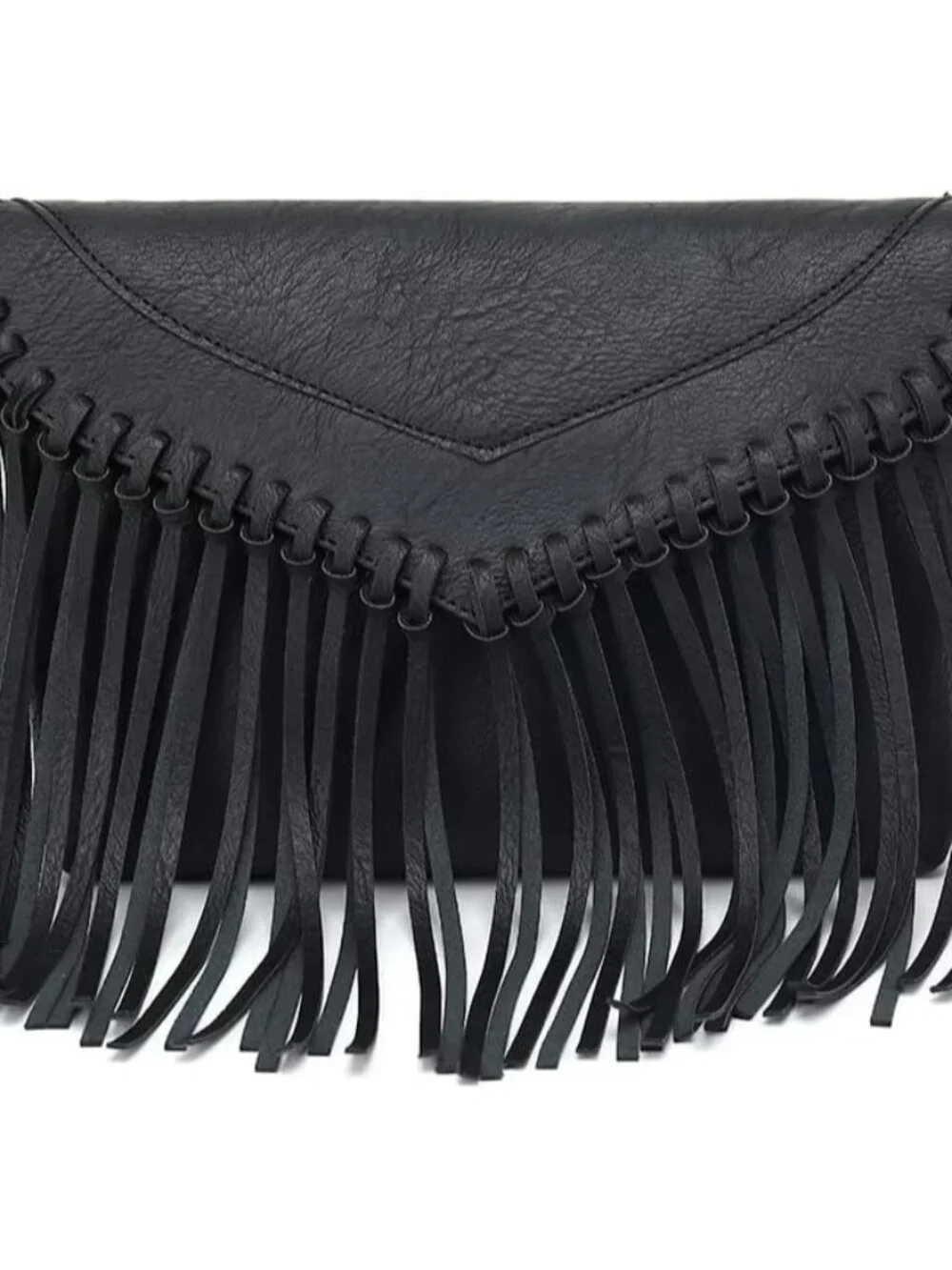Fringe Crossbody Purse for Women, Vintage Leather Western Boho Purse, Tassel Sma